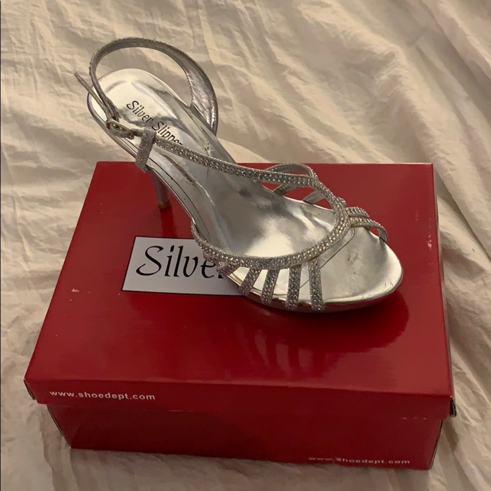 Silver Prom Shoes
